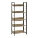 Βιβλιοθήκη Connect  χρώμα florida oak 73x35x172εκ.