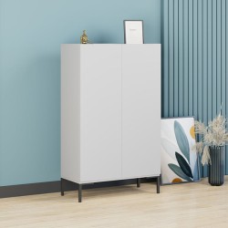 Παπουτσοθήκη - Ντουλάπι Pool  χρώμα λευκό 72x34x119εκ.