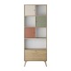 Βιβλιοθήκη Terra  χρώμα florida oak 67x30x181εκ.