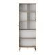 Βιβλιοθήκη Terra  χρώμα florida oak 67x30x181εκ.