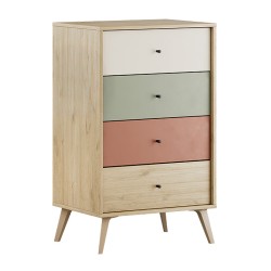 Συρταριέρα Terra  χρώμα florida oak 60x44x100εκ.