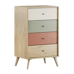 Συρταριέρα Terra  χρώμα florida oak 60x44x100εκ.