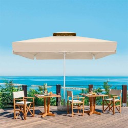 Ομπρέλα επαγγελματική Juno  τηλεσκοπική αλουμινίου χρώμα εκρού 3x3m. Ομπρέλα επαγγελματική Juno  τηλεσκοπική αλουμινίου χρώμα εκρού 3x3m.