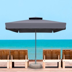 Ομπρέλα επαγγελματική Juno  τηλεσκοπική αλουμινίου χρώμα ανθρακί 3,5x3,5m. Ομπρέλα επαγγελματική Juno  τηλεσκοπική αλουμινίου χρώμα ανθρακί 3,5x3,5m.