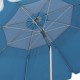 Ομπρέλα θαλάσσης αλουμινίου Malibu με UPF 50+ προστασία χρώμα ασημί - γαλάζιο Ø2m Ομπρέλα θαλάσσης αλουμινίου Malibu με UPF 50+ προστασία χρώμα ασημί - γαλάζιο Ø2m