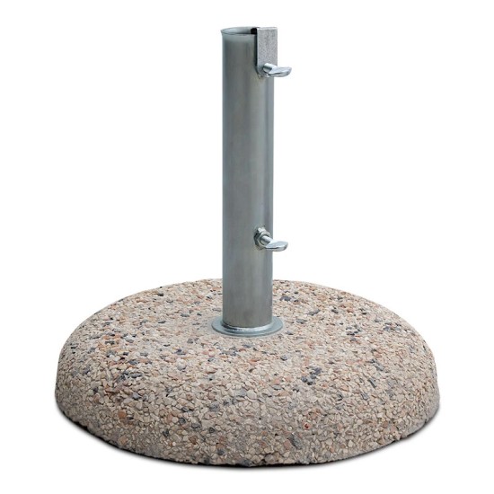 Βάση ομπρέλας τσιμεντένια ψηφιδωτή 15kg. με σωλήνα Φ52mm.