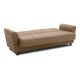 Καναπές - κρεβάτι Jason Megapap τριθέσιος υφασμάτινος με αποθηκευτικό χώρο σε μπεζ - ανοιχτό καφέ 216x85x91εκ. - 0096293