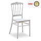 Καρέκλα Napoleon Megapap από πολυπροπυλένιο χρώμα λευκό 40x40,5x89εκ. - 0187675