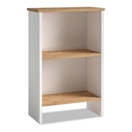 Βιβλιοθήκη μελαμίνης Flora χρώμα white - oak 52x25x80εκ. Βιβλιοθήκη μελαμίνης Flora χρώμα white - oak 52x25x80εκ.