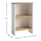 Βιβλιοθήκη μελαμίνης Flora χρώμα white - oak 52x25x80εκ. Βιβλιοθήκη μελαμίνης Flora χρώμα white - oak 52x25x80εκ.