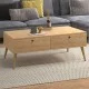 Τραπεζάκι σαλονιού Alis χρώμα oak 110x50x40εκ. Τραπεζάκι σαλονιού Alis χρώμα oak 110x50x40εκ.