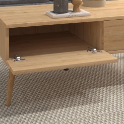 Τραπεζάκι σαλονιού Alis  χρώμα oak 110x50x40εκ.