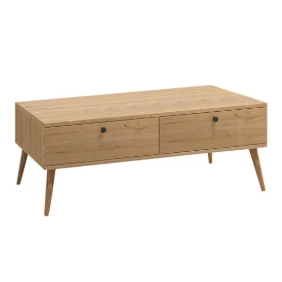 Τραπεζάκι σαλονιού Alis χρώμα oak 110x50x40εκ. Τραπεζάκι σαλονιού Alis χρώμα oak 110x50x40εκ.