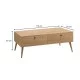 Τραπεζάκι σαλονιού Alis χρώμα oak 110x50x40εκ. Τραπεζάκι σαλονιού Alis χρώμα oak 110x50x40εκ.