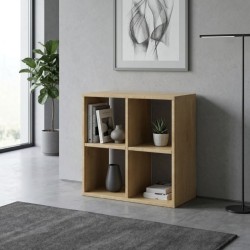 Βιβλιοθήκη Cube  χρώμα sapphire oak 60x30x60εκ.