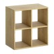 Βιβλιοθήκη Cube  χρώμα sapphire oak 60x30x60εκ.