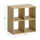 Βιβλιοθήκη Cube  χρώμα sapphire oak 60x30x60εκ.