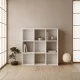 Βιβλιοθήκη Cube  χρώμα λευκό 90x30x90εκ.