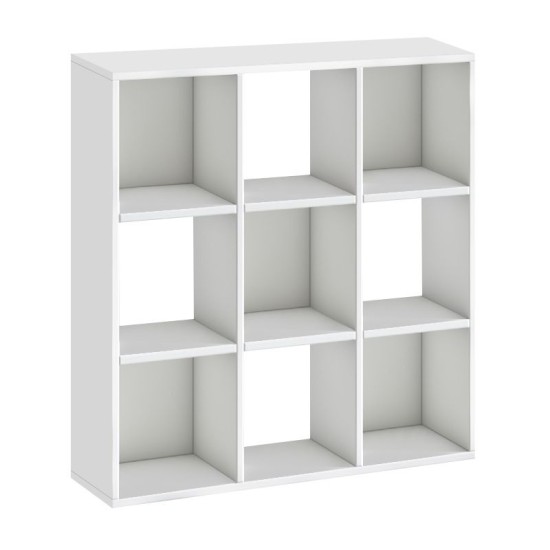 Βιβλιοθήκη Cube  χρώμα λευκό 90x30x90εκ.