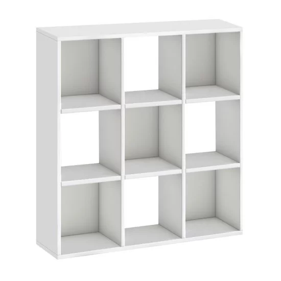 Βιβλιοθήκη Cube  χρώμα λευκό 90x30x90εκ.