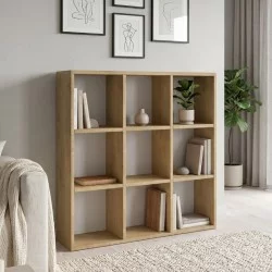 Βιβλιοθήκη Cube  χρώμα sapphire oak 90x30x90εκ.