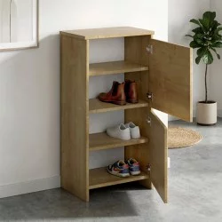 Παπουτσοθήκη Port  χρώμα sapphire oak 48x31x92εκ.