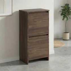 Παπουτσοθήκη Port  χρώμα καρυδί 48x31x92εκ.