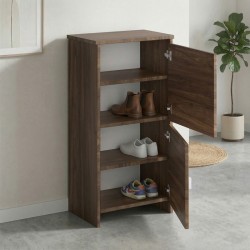 Παπουτσοθήκη Port  χρώμα καρυδί 48x31x92εκ.