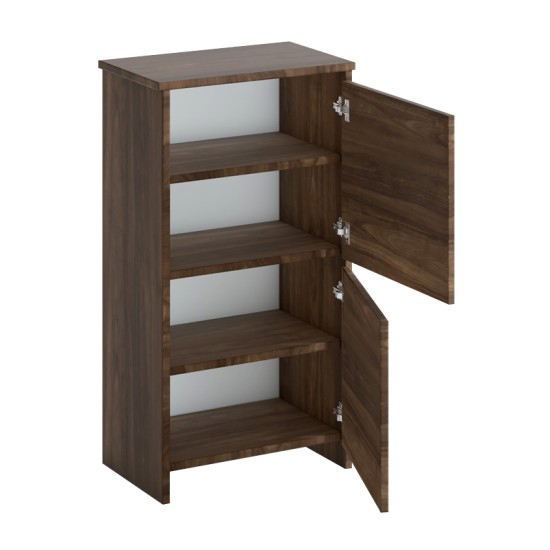 Παπουτσοθήκη Port  χρώμα καρυδί 48x31x92εκ.