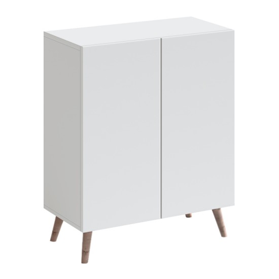 Παπουτσοθήκη Luce  χρώμα λευκό 70x35x85εκ.