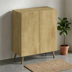 Παπουτσοθήκη Luce  χρώμα sapphire oak 70x35x85εκ.