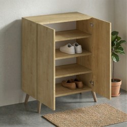 Παπουτσοθήκη Luce  χρώμα sapphire oak 70x35x85εκ.