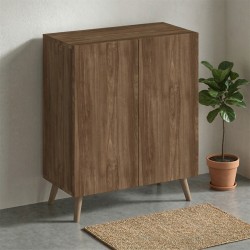 Παπουτσοθήκη Luce  χρώμα καρυδί 70x35x85εκ.