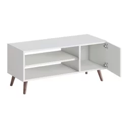 Έπιπλο τηλεόρασης Parma  χρώμα λευκό 90x30x40εκ.