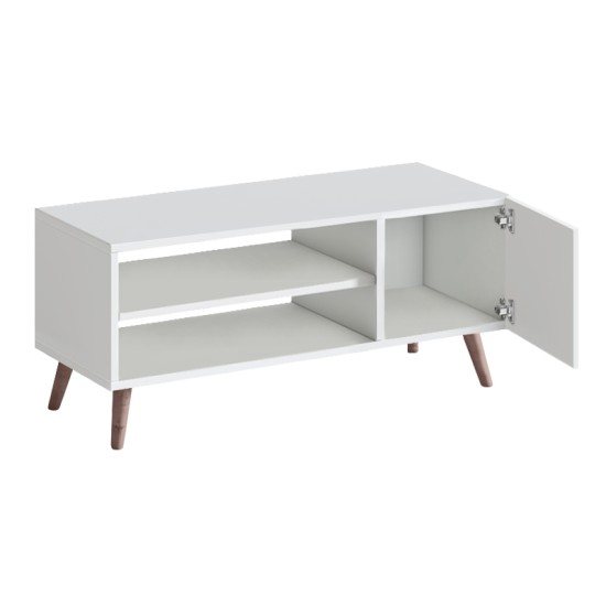 Έπιπλο τηλεόρασης Parma  χρώμα λευκό 90x30x40εκ.