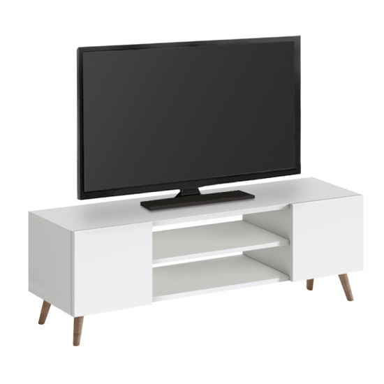 Έπιπλο τηλεόρασης Etna  χρώμα λευκό 120x30x45εκ.