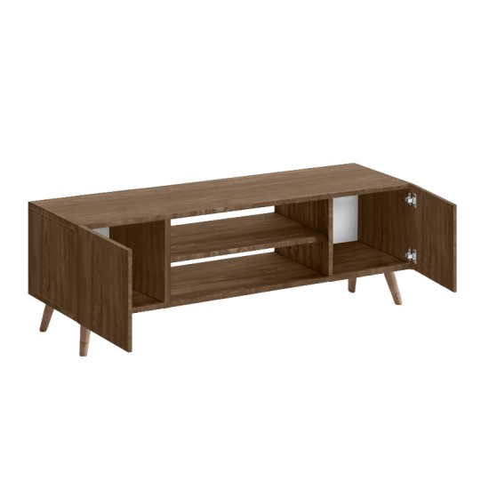 Έπιπλο τηλεόρασης Etna  χρώμα καρυδί 120x30x45εκ.