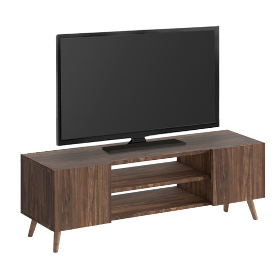 Έπιπλο τηλεόρασης Etna  χρώμα καρυδί 120x30x45εκ.