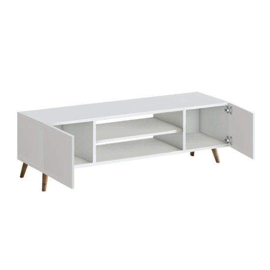 Έπιπλο τηλεόρασης Etna  χρώμα λευκό 150x30x45εκ.