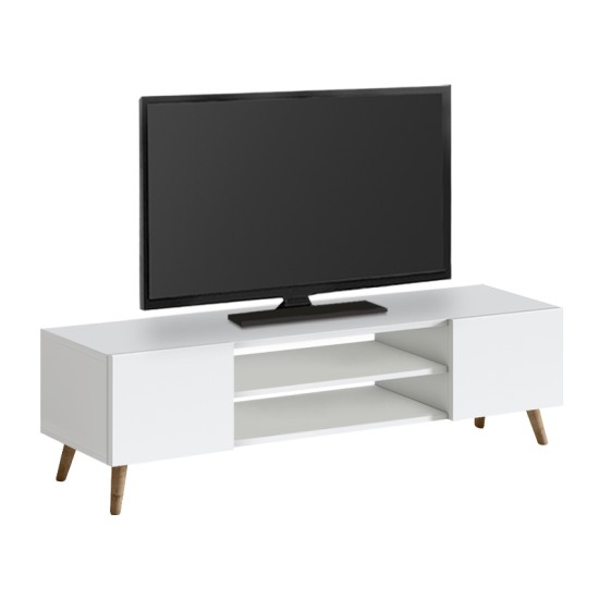 Έπιπλο τηλεόρασης Etna  χρώμα λευκό 150x30x45εκ.