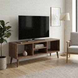 Έπιπλο τηλεόρασης Loren  χρώμα καρυδί 120x30x40εκ.
