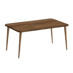 Τραπεζάκι σαλονιού Plane  χρώμα καρυδί 90x55x41εκ.