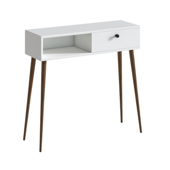 Κονσόλα Napoli  χρώμα λευκό 90x29x88εκ.