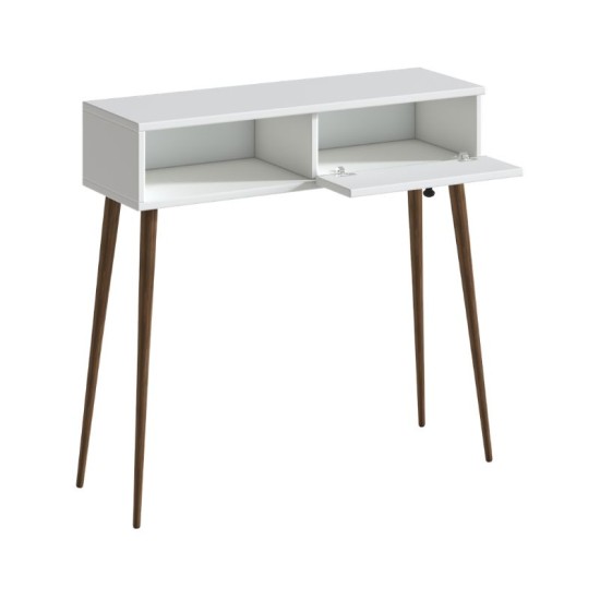 Κονσόλα Napoli  χρώμα λευκό 90x29x88εκ.