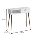 Κονσόλα Napoli  χρώμα λευκό 90x29x88εκ.