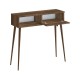 Κονσόλα Napoli  χρώμα καρυδί 90x29x88εκ.