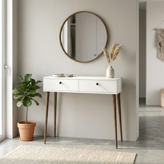 Κονσόλα Alis  χρώμα λευκό 110x29x88εκ.