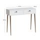 Κονσόλα Alis  χρώμα λευκό 110x29x88εκ.