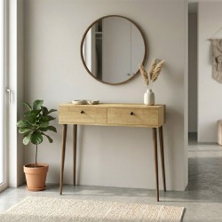 Κονσόλα Alis  χρώμα sapphire oak 110x29x88εκ.