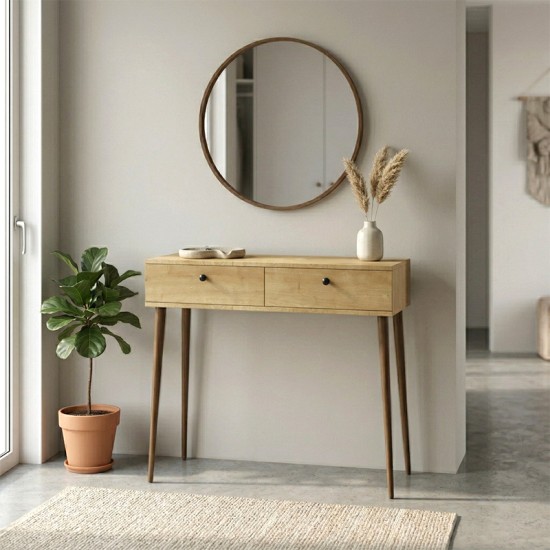 Κονσόλα Alis  χρώμα sapphire oak 110x29x88εκ.